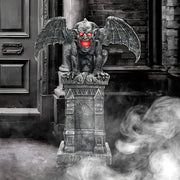 Haunted Hill Farm 3.58-ft Freestanding Church Bells Sound Gargoyle Animatronic